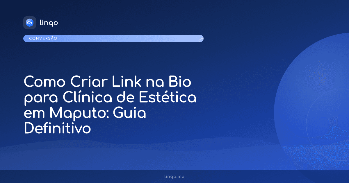 Profissional de estética usando o celular para configurar link na bio de clínica em Maputo