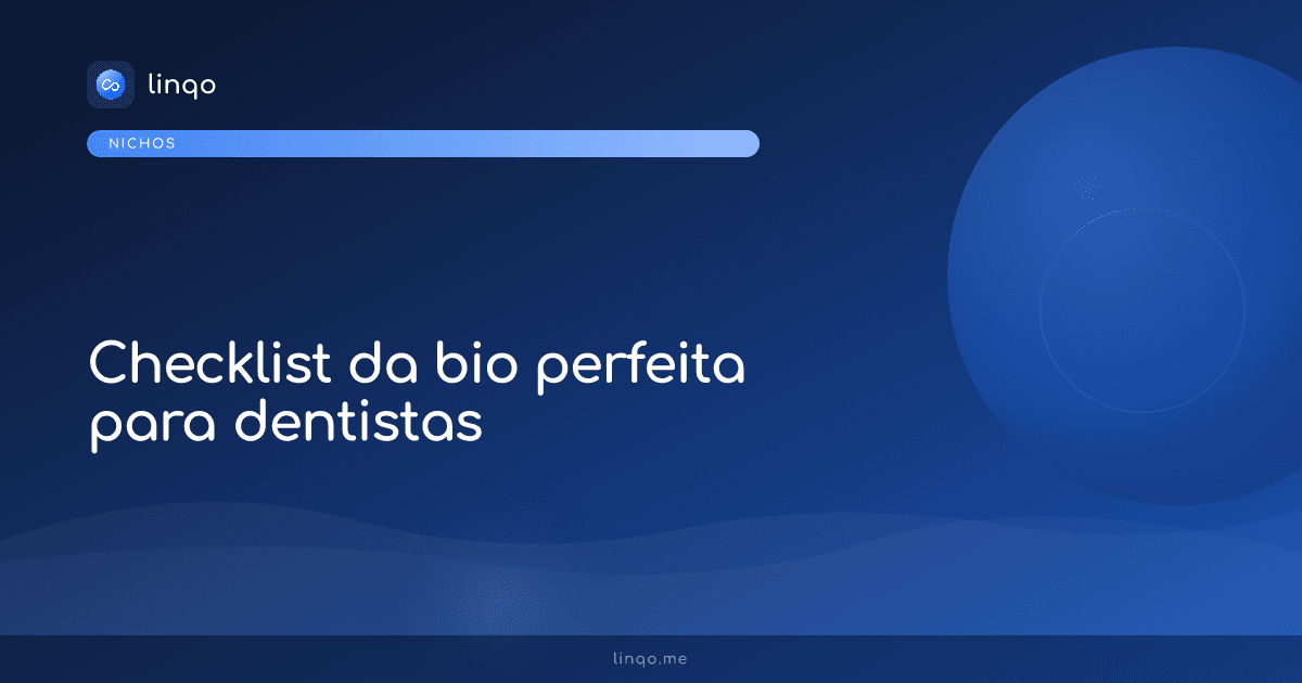 Checklist para bio profissional de dentista