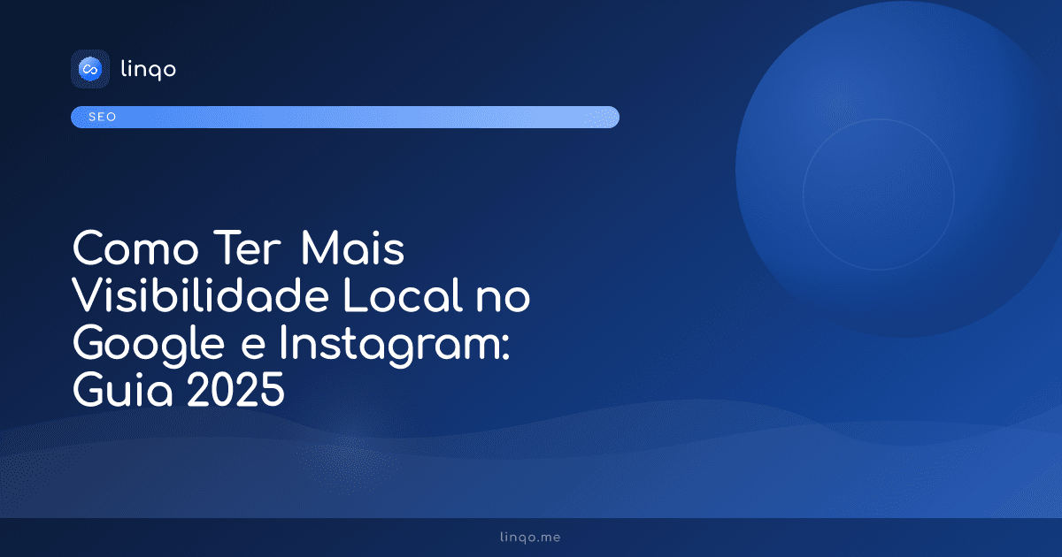 Profissional em Portugal a analisar métricas de visibilidade local no telemóvel e portátil
