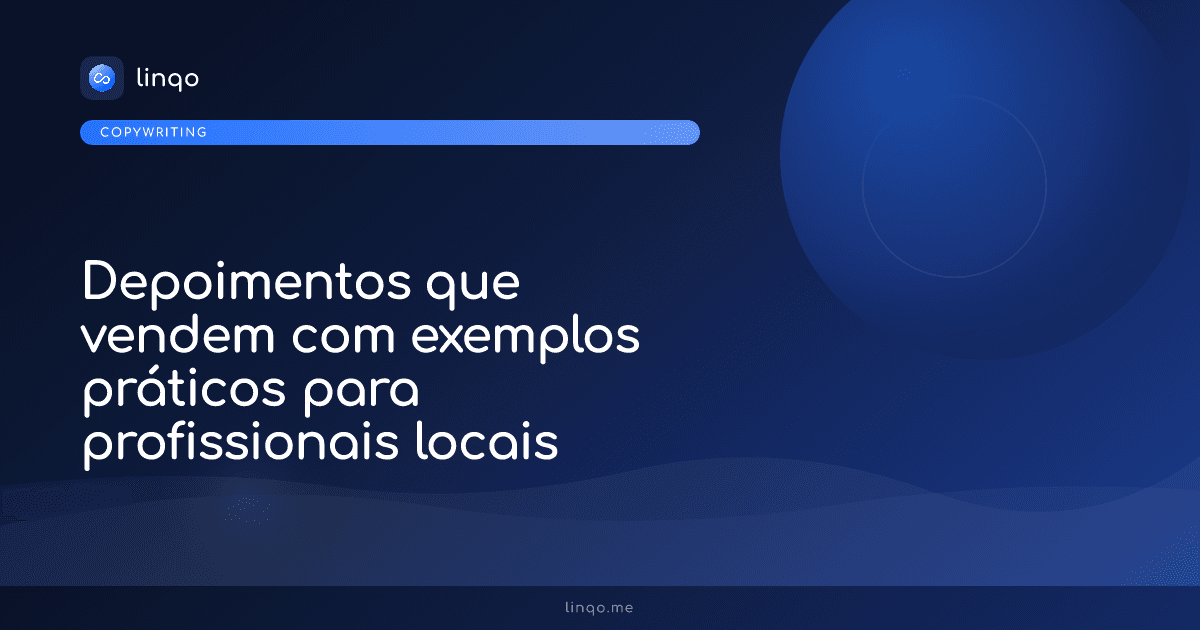 Profissional local exibindo depoimentos de clientes satisfeitos em um smartphone