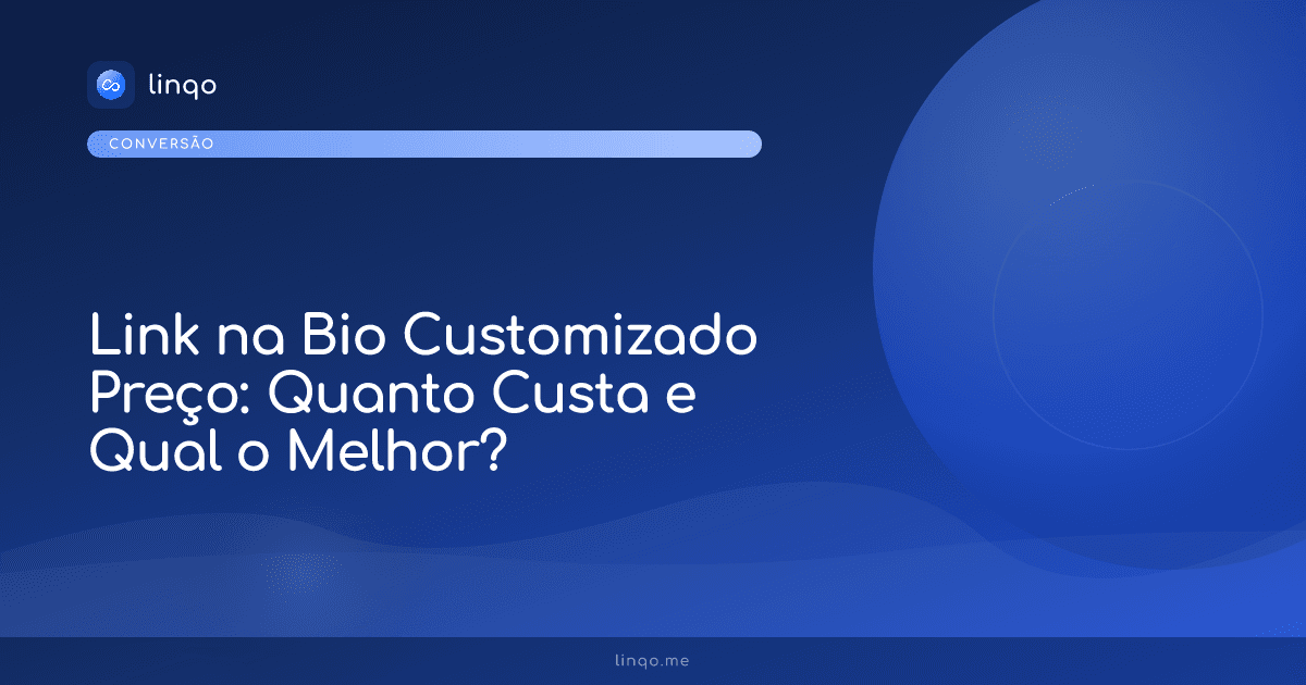 Comparativo de preço e valor de link na bio customizado para profissionais liberais