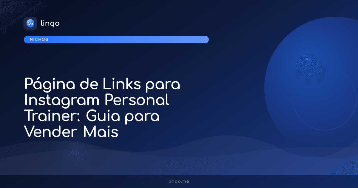 Personal trainer utilizando o smartphone para gerenciar sua página de links no Instagram