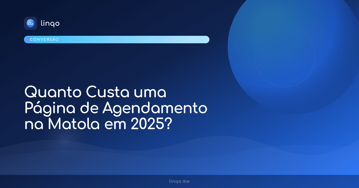 Preço e custo de página de agendamento para profissionais na Matola Moçambique